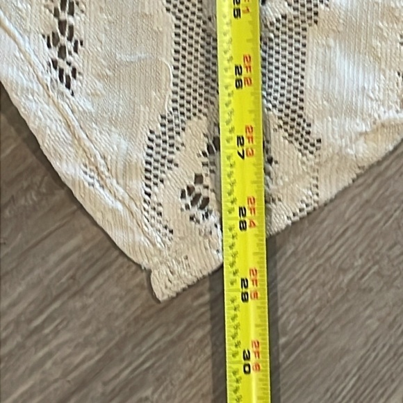 Maurice Women’s Vest Tan XL Lace Draped Open Front Aztec Asymmetrical Bohemian - Picture 14 of 14